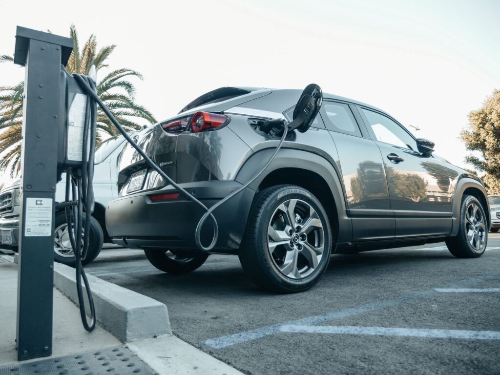 Electric vehicle charging at an outdoor charging station